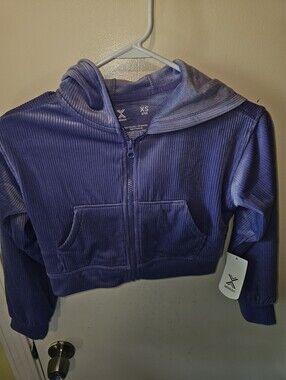 Xersion Kids Violet Ribbed Drawstring Jogger Ser